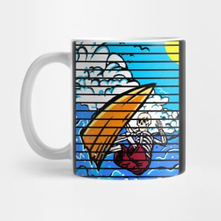 Surfing Skeleton Mug